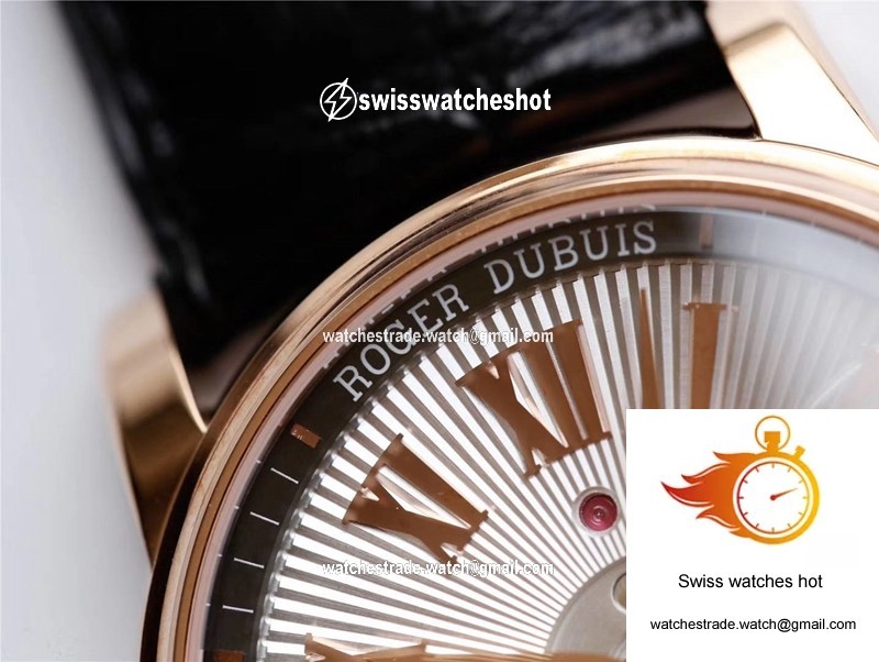 Roger Dubuis Hommage RDDBHO0562 Double Flying tourbillon JB Factory Silver Dial 4