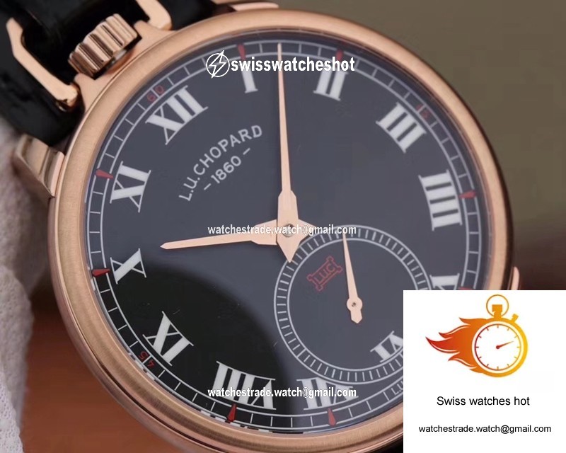 Chopard L.U.C 161923-1001 Louis Ulysse Black Dial 4