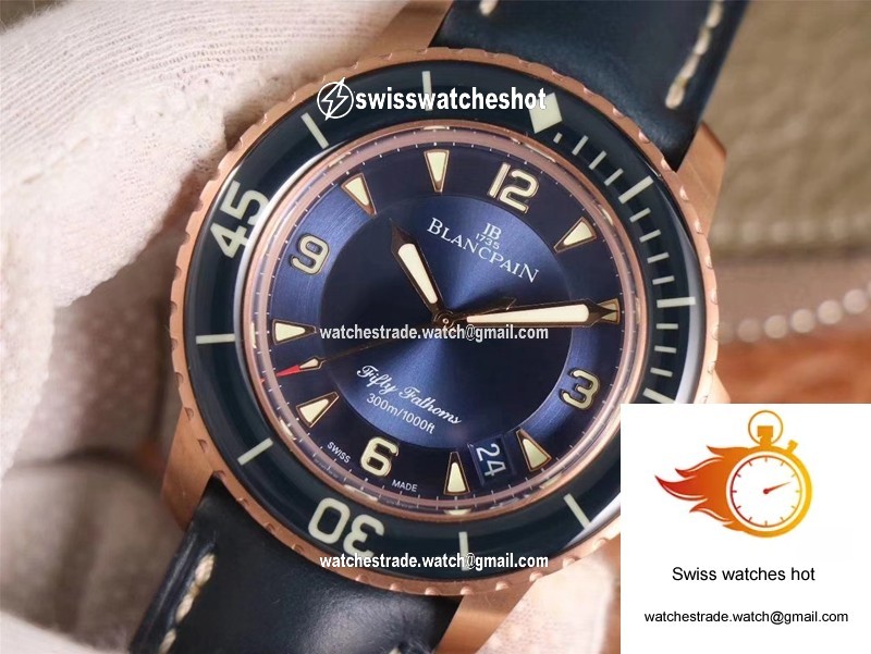 Blancpain Fifty Fathoms 5015-3603C-63B ZF Factory Blue Dial 4