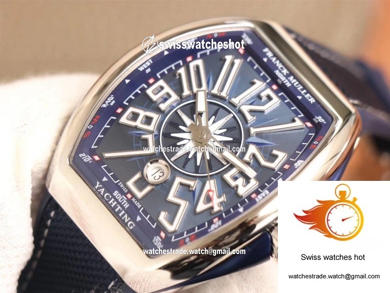 Franck Muller MEN'S Collection V45 SC DT AC BL Yachting ZF Factory Blue Dial 4