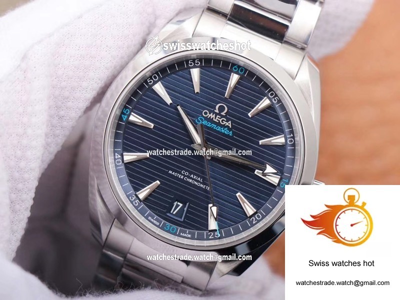 Omega Seamaster 220.10.41.21.03.001 VS Factory Blue Dial 4