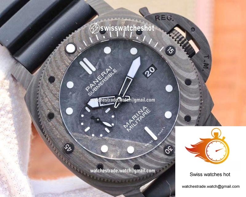 VS Factory Panerai Submersible Marina Militare Carbotech 47MM PAM00979 4