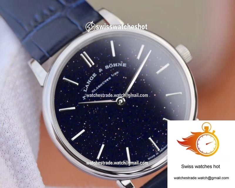 A. Lange & Sohne Saxonia Thin Gold-flux-coated Dial In Copper-blue 205.086 SV Factory 4