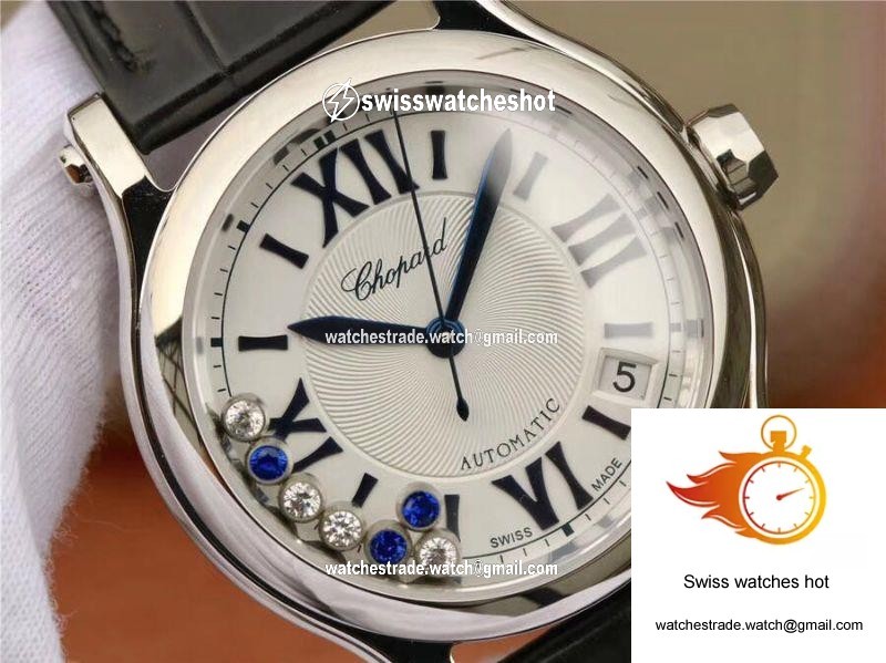 Chopard Happy Sport 36MM Automatic Stainless Steel Diamonds YF Factory 278559-3001 4