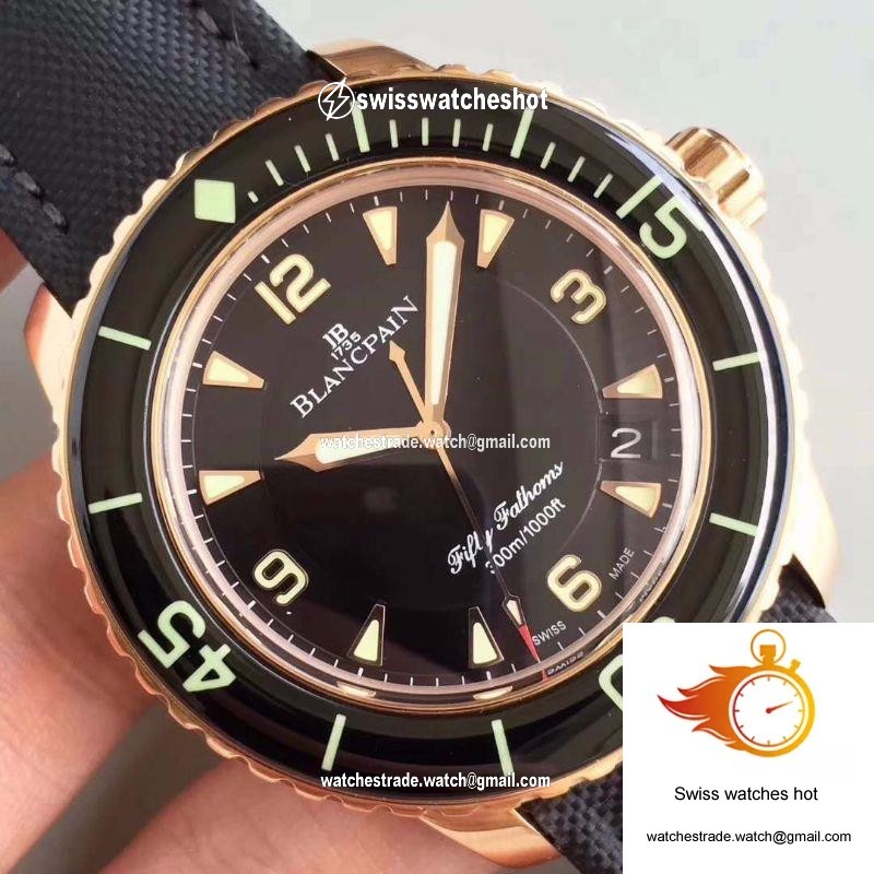 Blancpain Fifty Fathoms 5015-3630-52 ZF Factory Black Dial 4