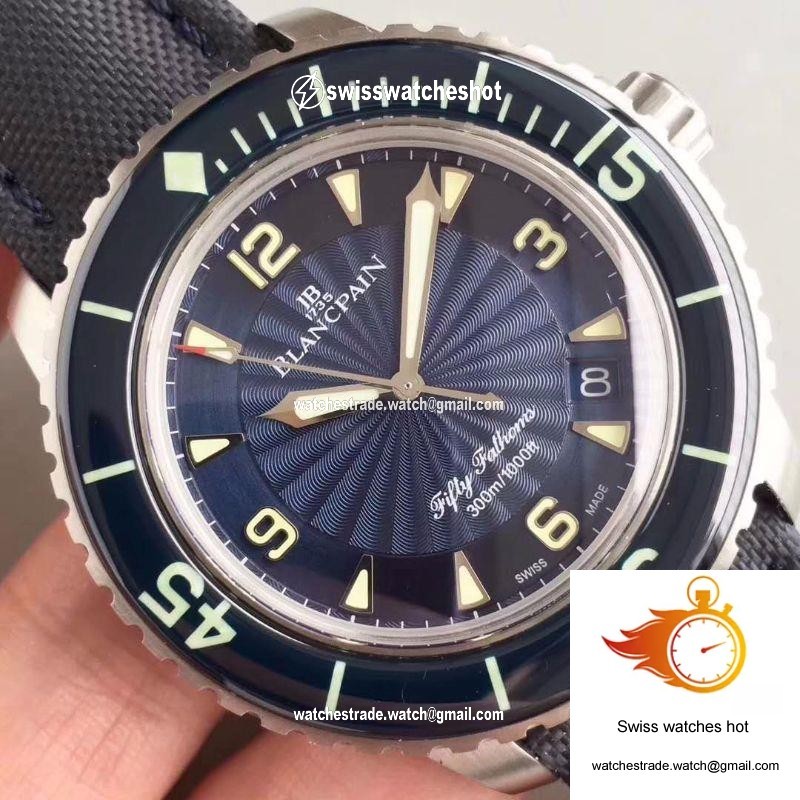 Blancpain Fifty Fathoms 5015D-1140-52B ZF Factory Blue Dial 4