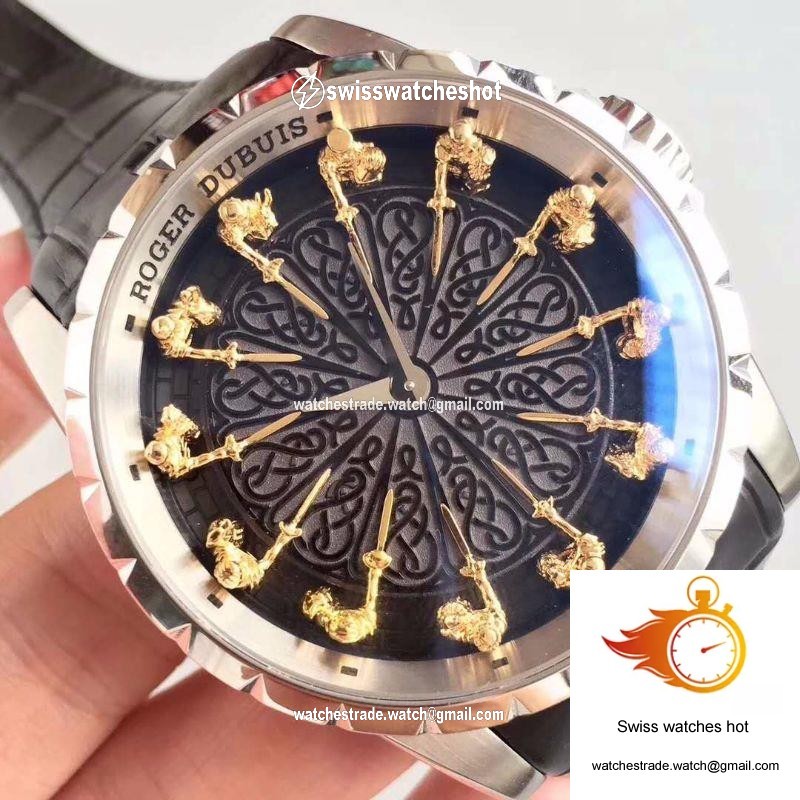 Roger Dubuis Excalibur Knights Of The Round Table II RDDBEX0495 Black Dial 4