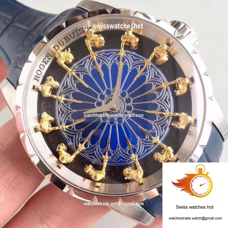 Roger Dubuis Excalibur Knights Of The Round Table II RDDBEX0495 Blue Dial 4