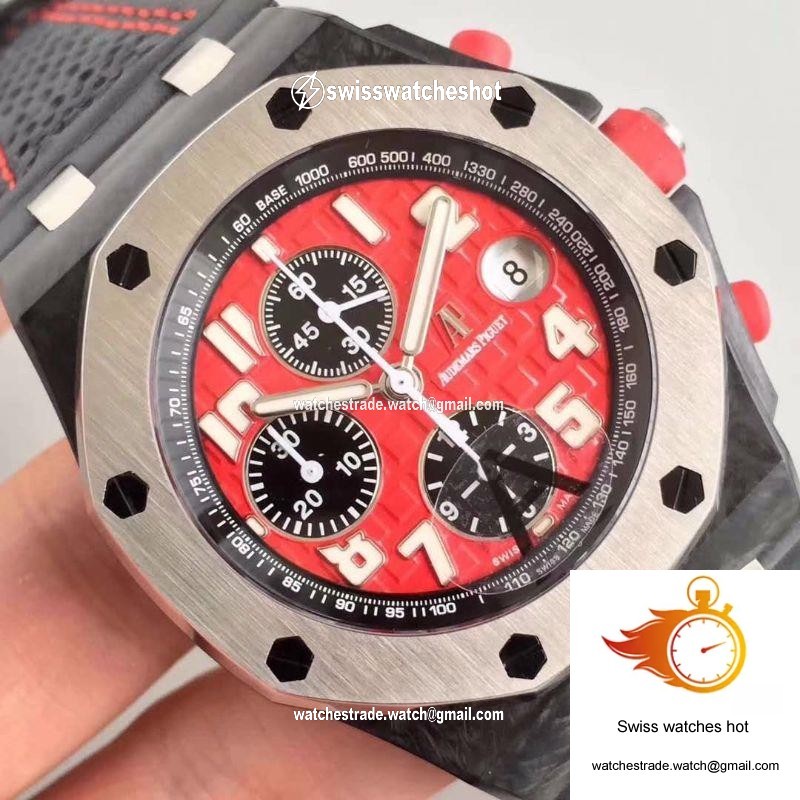 Audemars Piguet Royal Oak Offshore Singapore GP F1 26190OS.OO.D003CU.01 JF Factory Red Dial 4