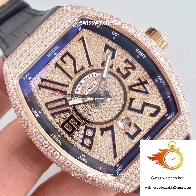 Franck Muller 8880 SC DT Rose Gold Diamond Dial 4