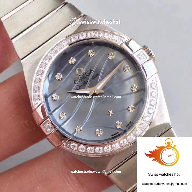 Omega Constellation Ladies 123.15.24.60.55.006 Blue Dial 4