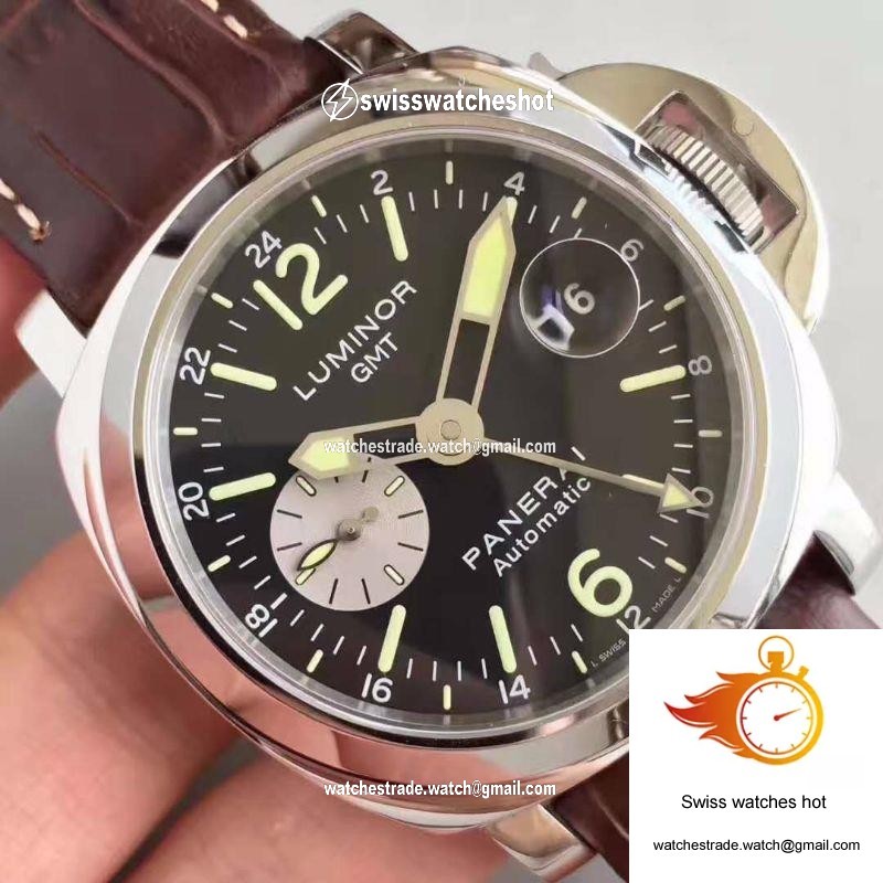 Panerai Luminor GMT PAM088 Black Dial 4