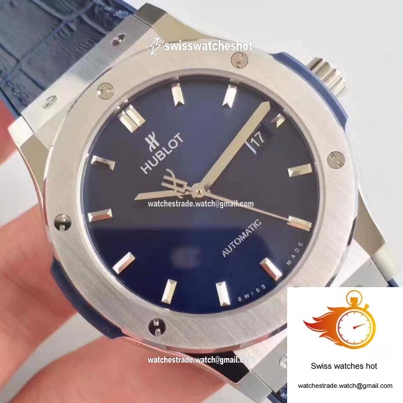 Hublot Classic Fusion Titanium Blue 511.NX.7170.LR JJ Factory Blue Dial 4