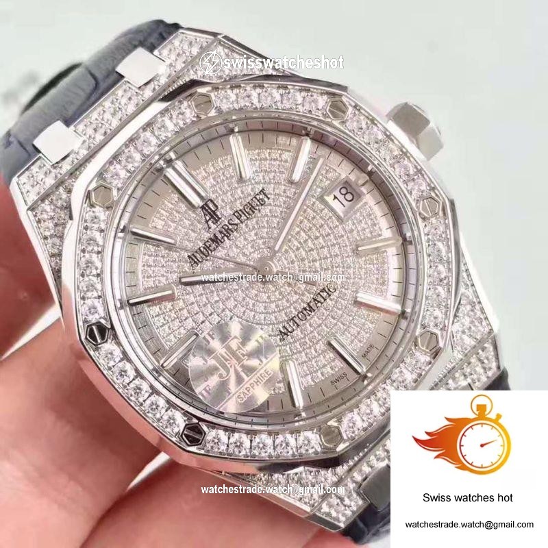 Audemars Piguet Royal Oak 15450 JF Factory Diamond Dial 4