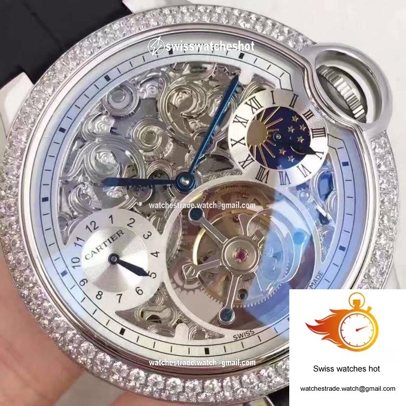 Ballon Bleu De Cartier Tourbillon Silver Dial 4