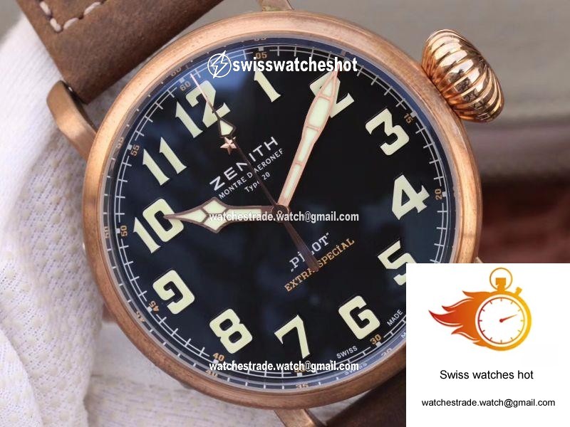 Zenith Pilot Type 20 Extra Special Bronze 29.2430.679.21.C753 XF Factory Black Dial 4