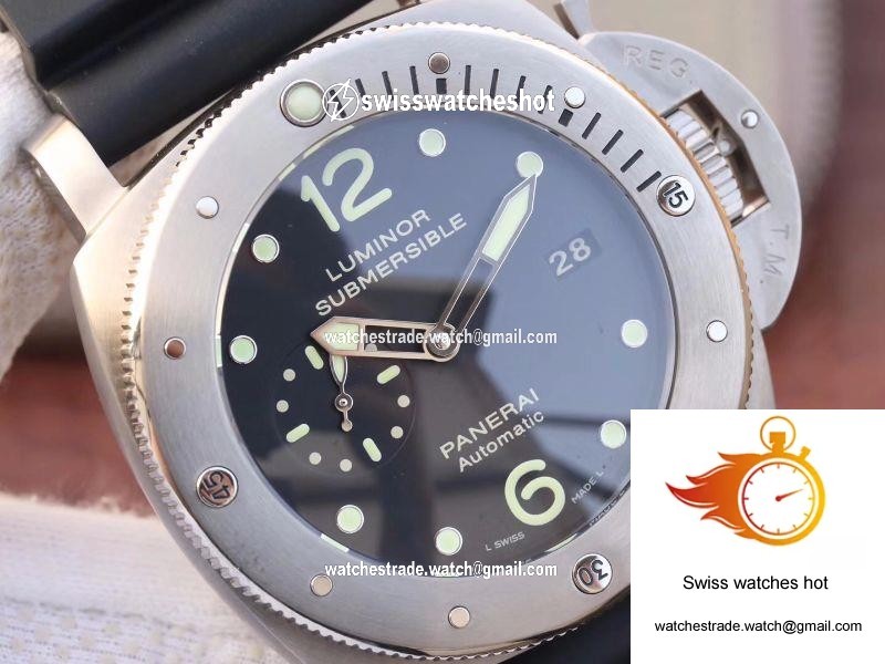 Panerai Luminor Submersible 1950 Amagnetic 3 Days Titanium PAM389 VS Factory V2 Black Dial 4