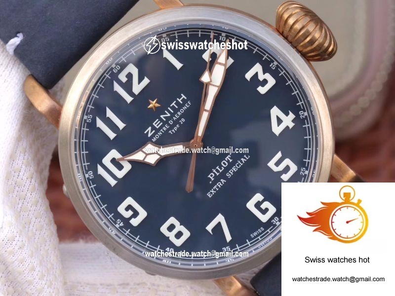 Zenith Pilot Type 20 Extra Special 29.2430.679.21.C753 XF Factory Blue Dial 4