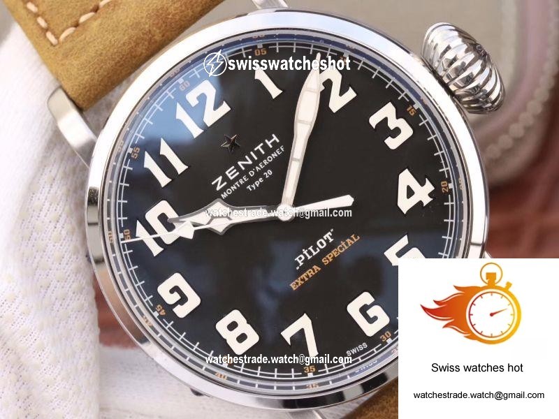 Zenith Pilot Type 20 Extra Special 03.2430.3000.21.C738 XF Factory Black Dial 4