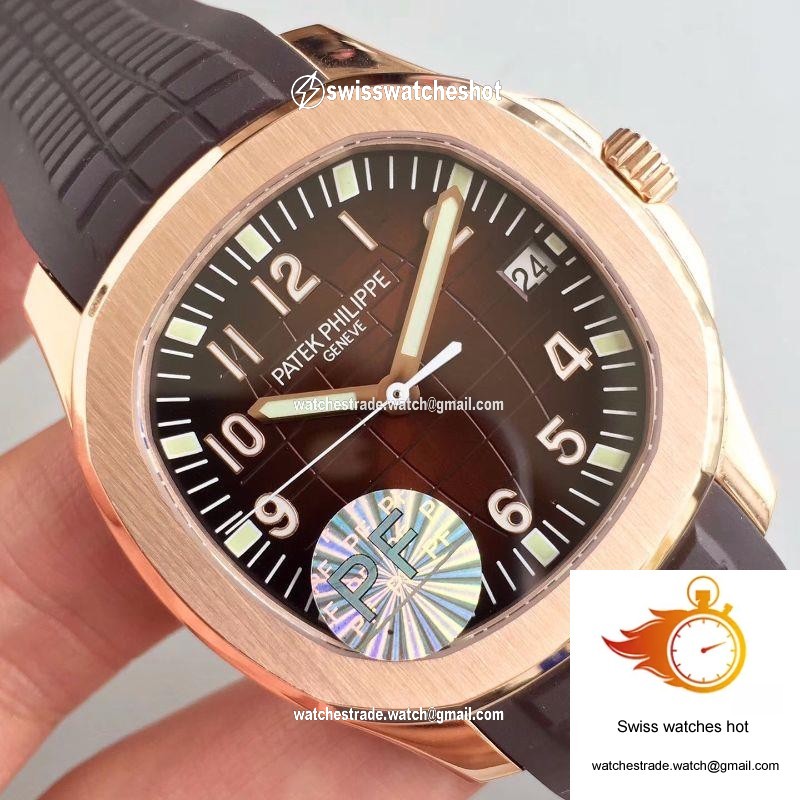 Patek Philippe Aquanaut Jumbo 5167R-001 PF Factory Chocolate Dial 4