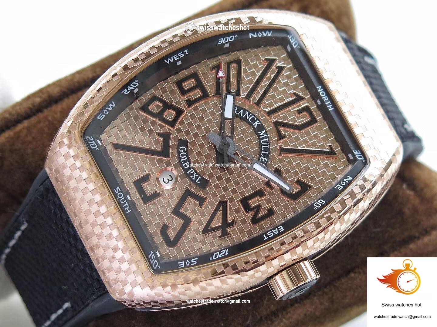 Franck Muller Vanguard V45 Rose Gold Dial 4