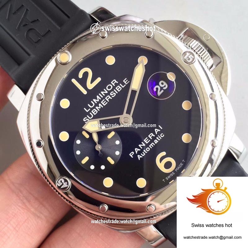 Panerai Luminor Submersible PAM024 V2 Black Dial 4