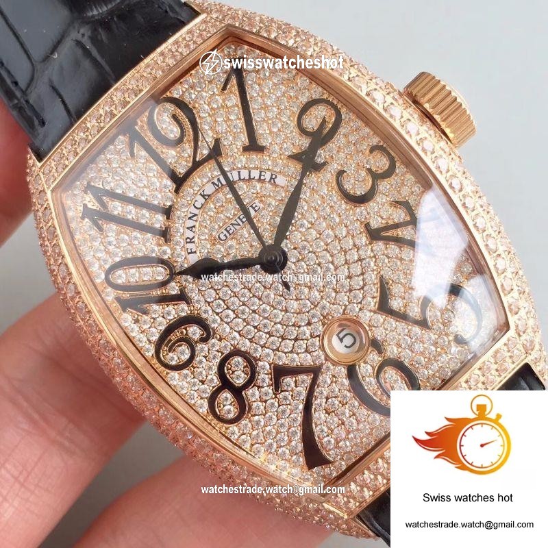 Franck Muller 8880 SC DT Rose Gold Diamonds Dial 4
