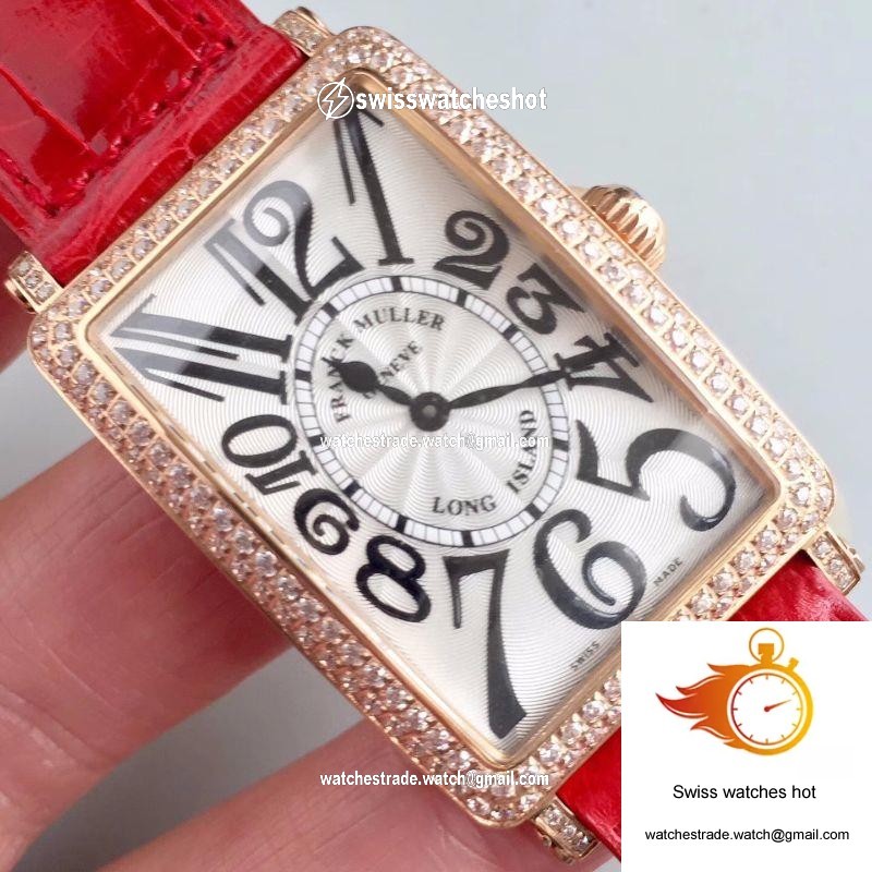 Franck Muller Ladies Long Island 1952 952 QZ D CD GF Factory Silver Dial 4