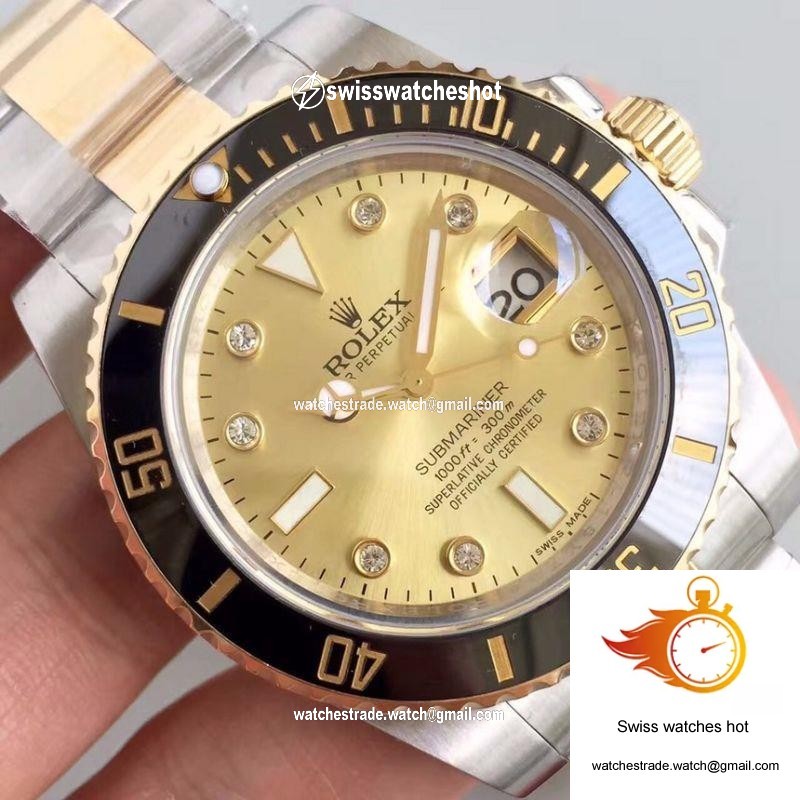 Rolex Submariner Date 116613LN 2018 Noob Factory V8 Champagne Dial 4