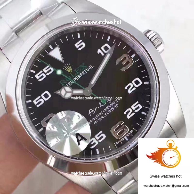 Rolex Air-King 116900 JF Factory Black Dial 4