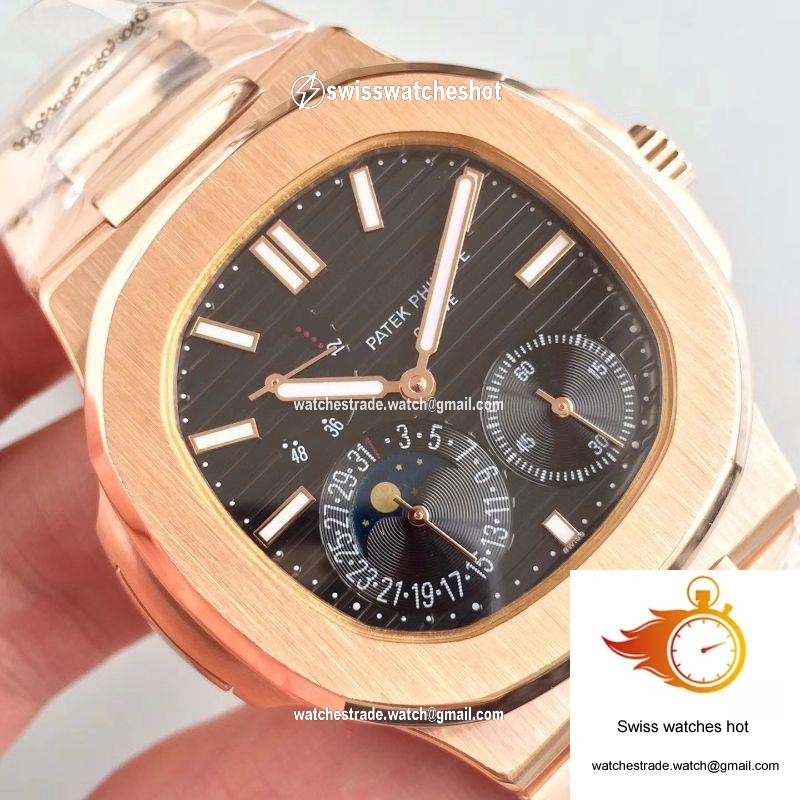 Patek Philippe Nautilus Moonphase 5712R-001 Black Dial 4