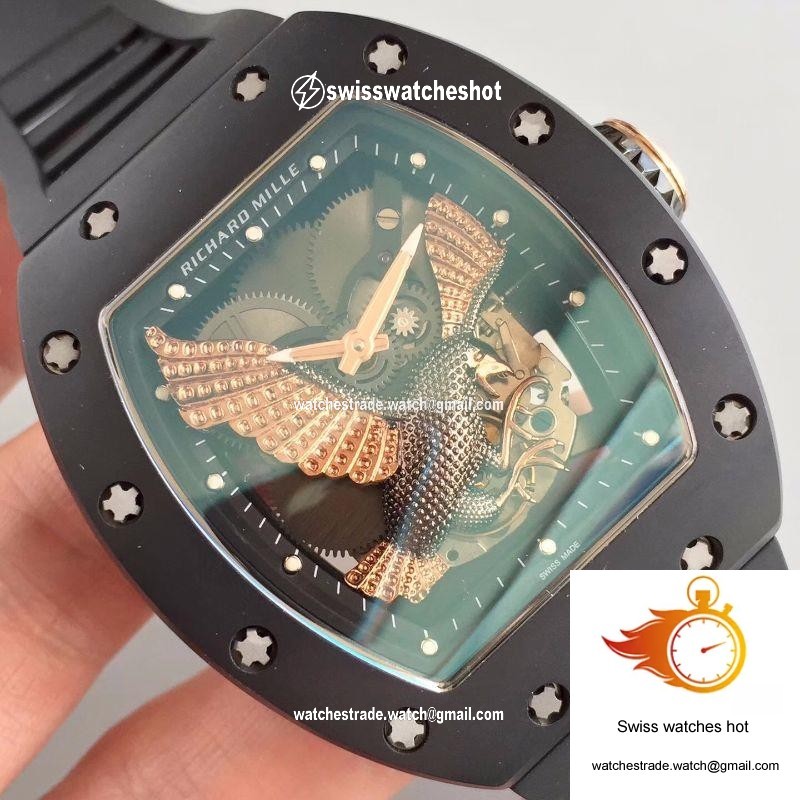 Richard Mille RM023 Rose Gold Eagle Skeleton Dial 4