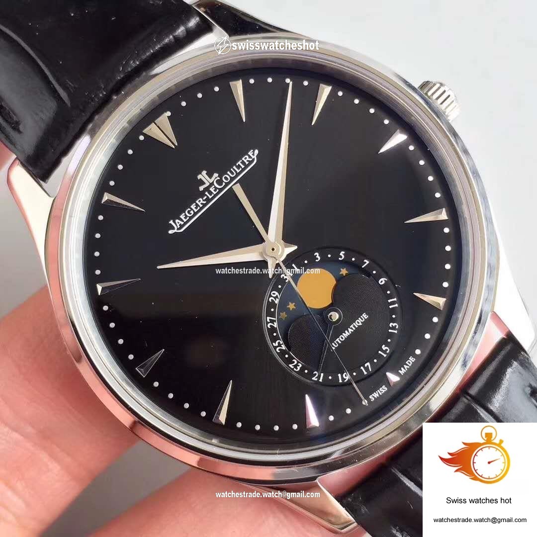 Jaeger-LeCoultre Master Ultra Thin Moon 1368470 ZF Factory Black Dial 4