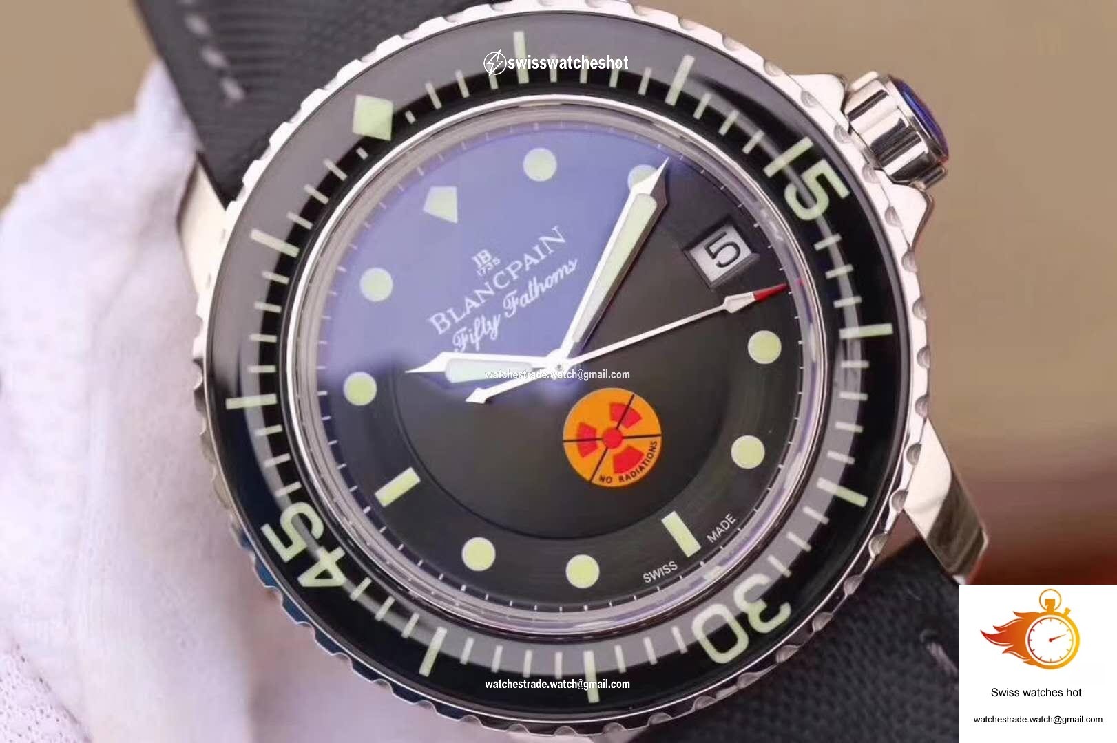 Blancpain Fifty Fathoms Tribute Limited Edition 5015B-1130-52 ZF Factory Black Dial 4