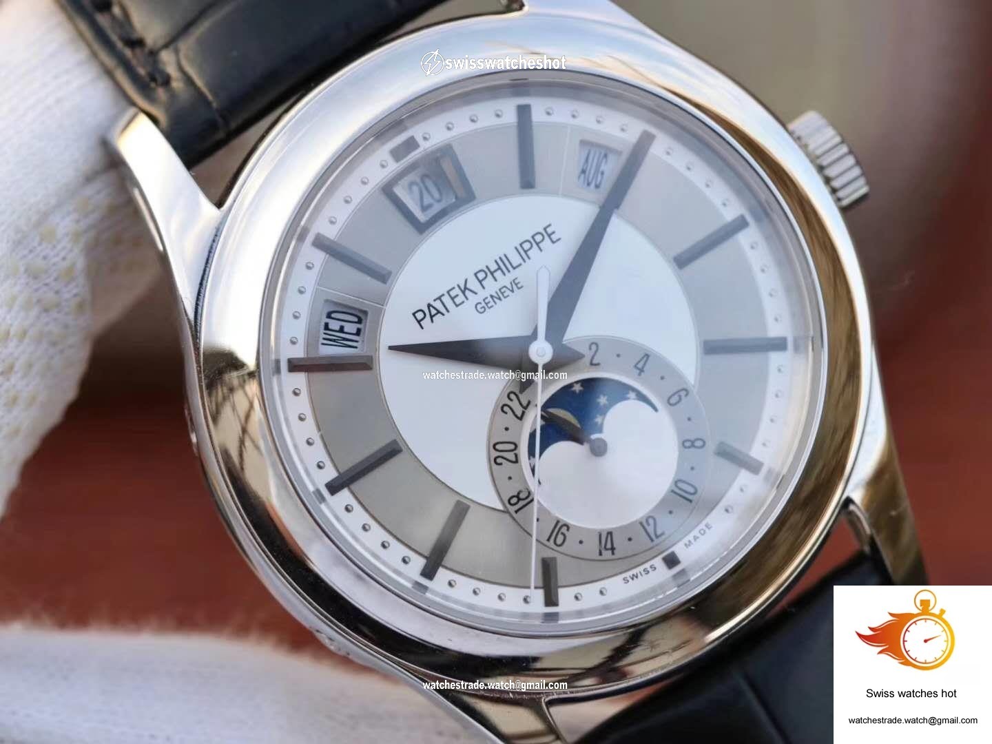 Patek Philippe Annual Calendar 5205G-001 Rhodium Dial 4