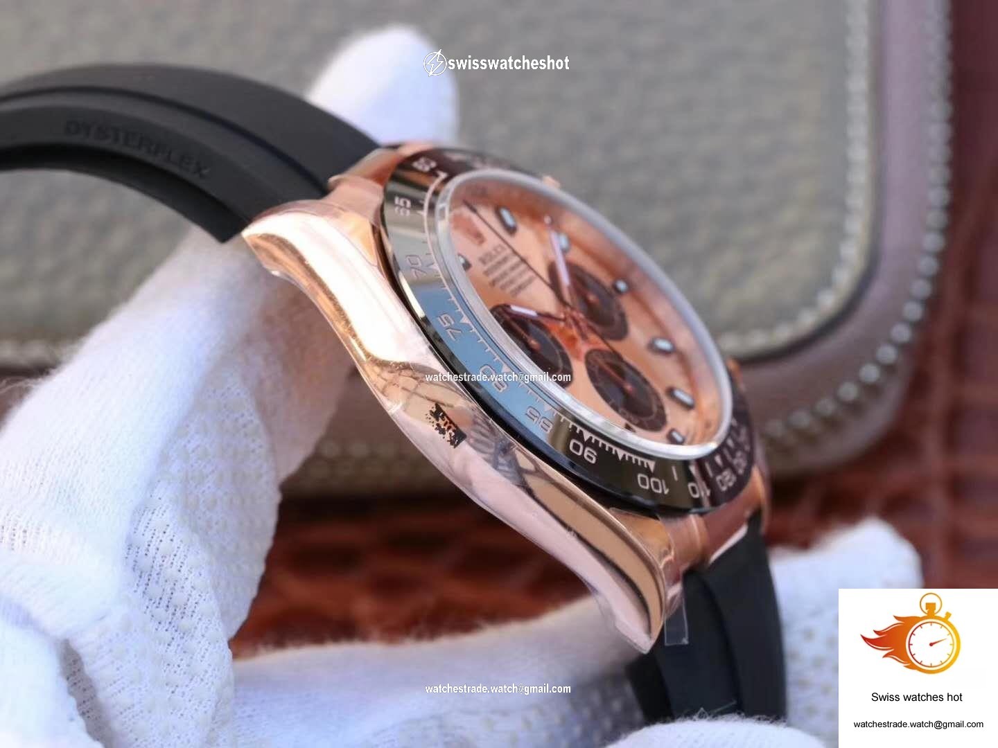 Rolex Daytona Cosmograph 116515LN Noob Factory Rose Gold Dial 4