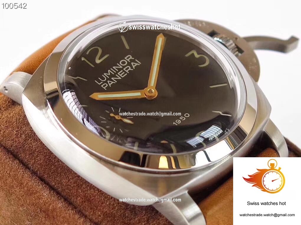 Panerai Luminor 1950 PAM127 ZF Factory Superlumed Black Dial 4