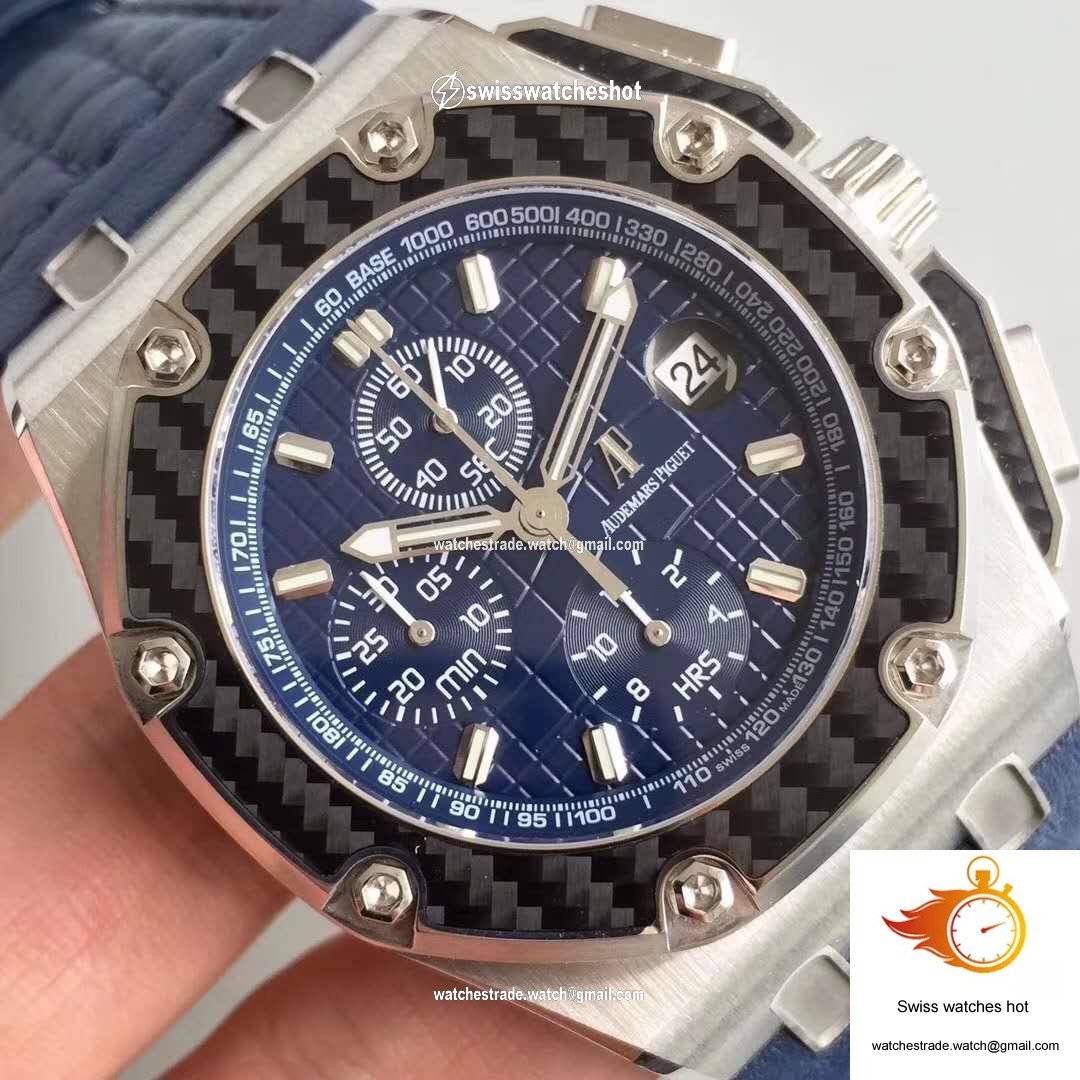 Audemars Piguet Royal Oak Offshore Juan Pablo Montoya 26030PO.OO.D001IN.01 JF Factory V2 Blue Dial 4