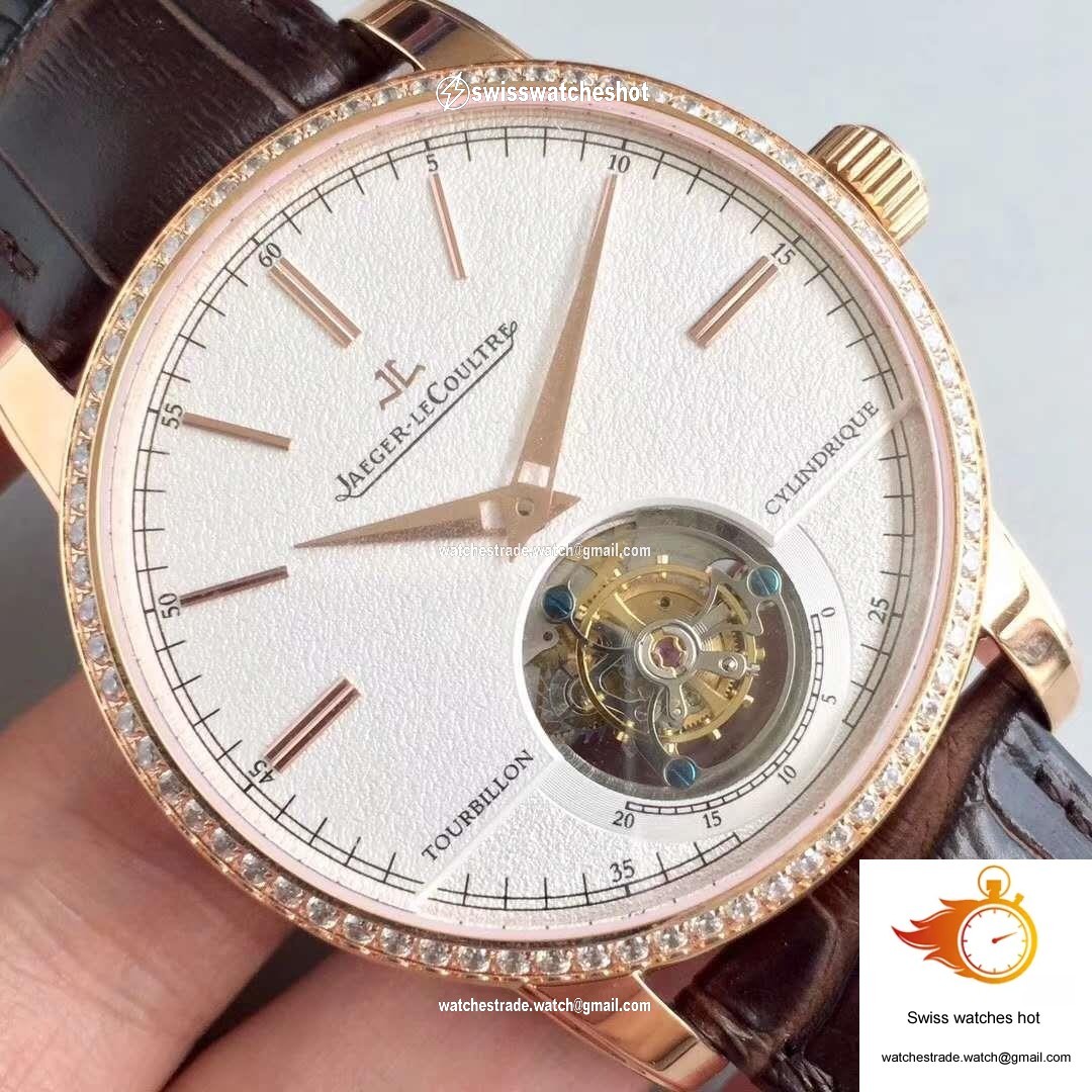 Jaeger-LeCoultre Master Ultra Thin Q1322410 Tourbillon Beige Dial 4