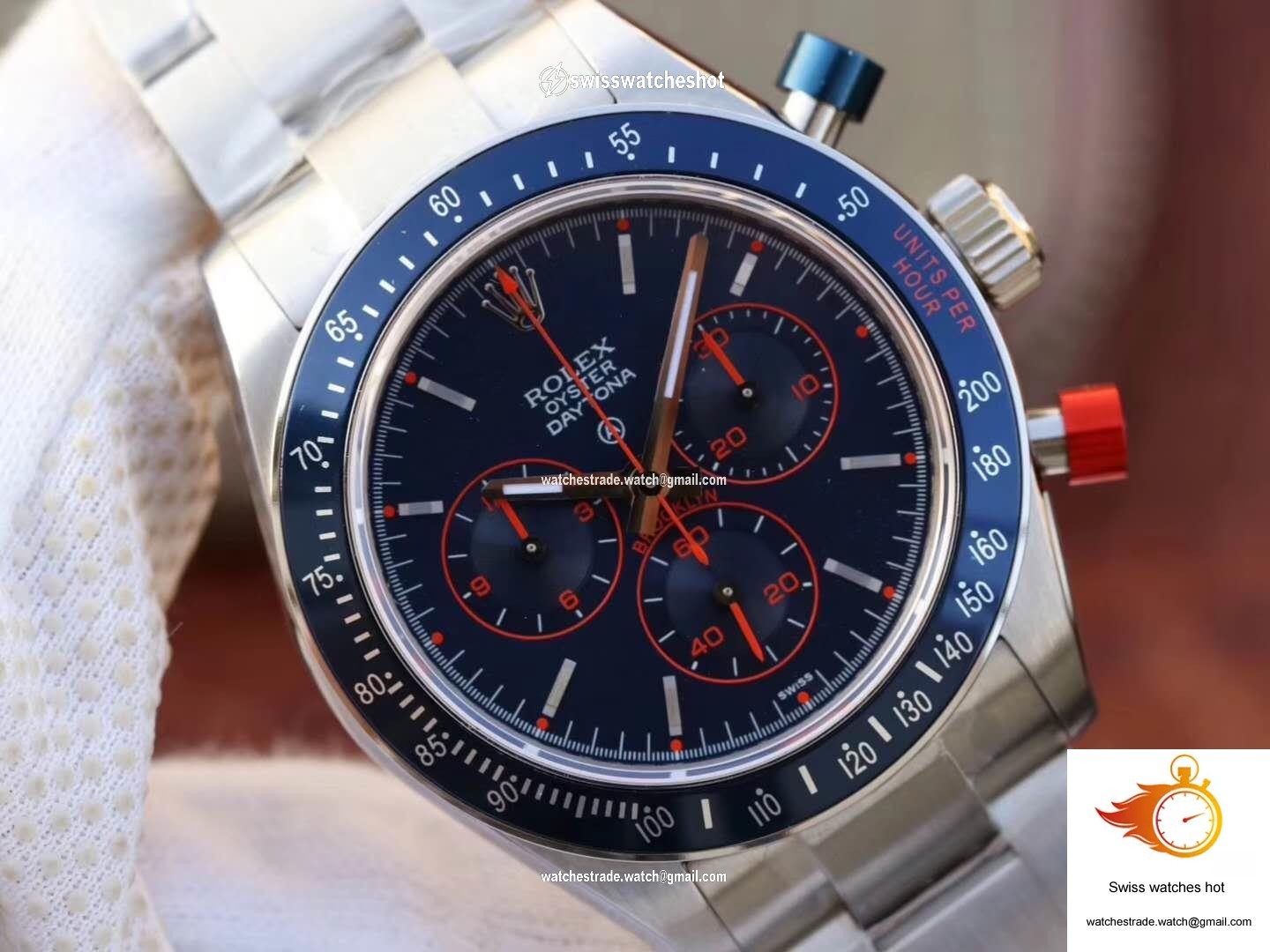 Rolex Daytona Cosmograph BP Factory Blue Dial 4
