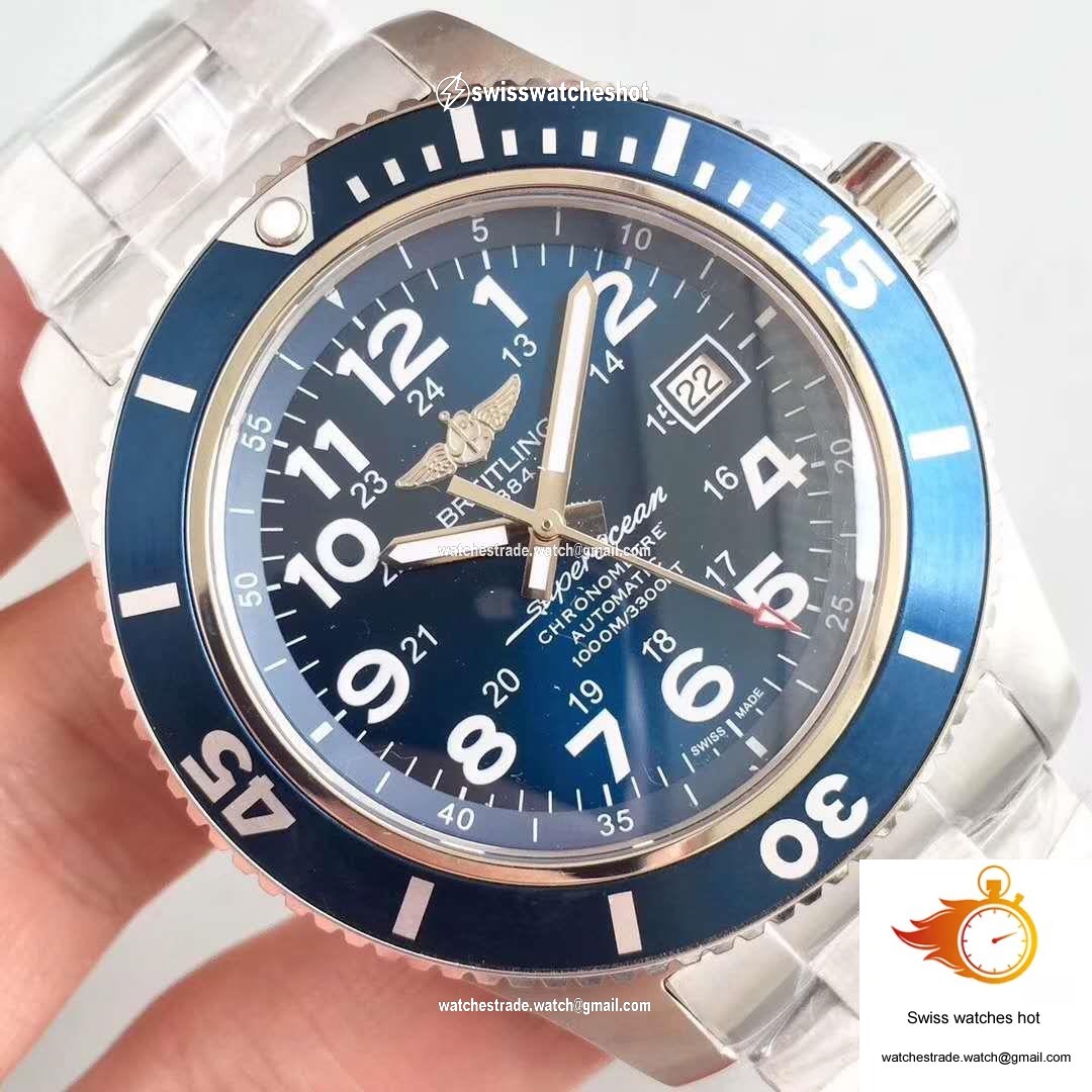 Breitling Superocean II 44MM A17392D8/C910-162A GF Factory Blue Dial 4