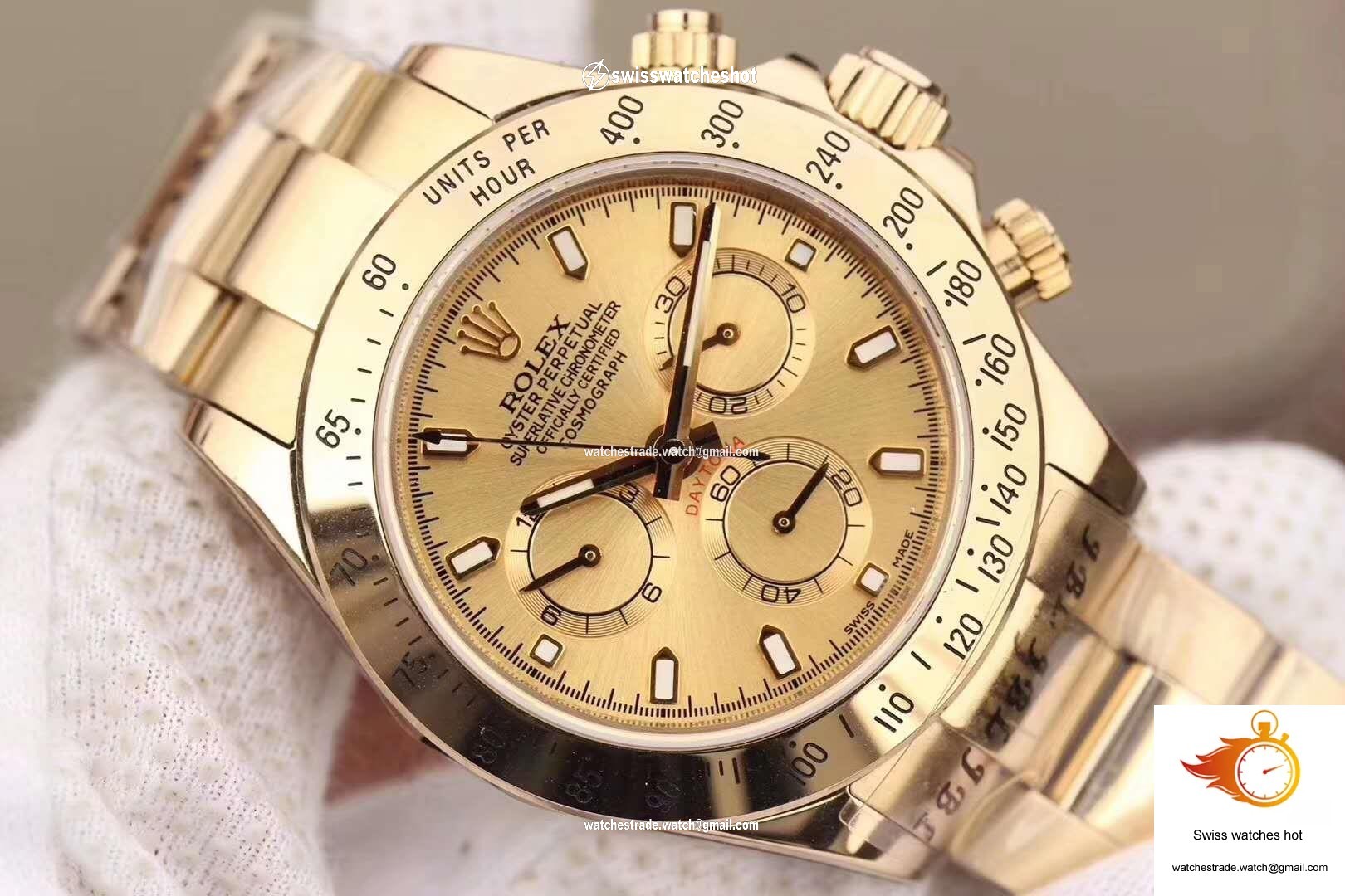 Rolex Daytona Cosmograph 116503 JH Factory Gold Dial 4