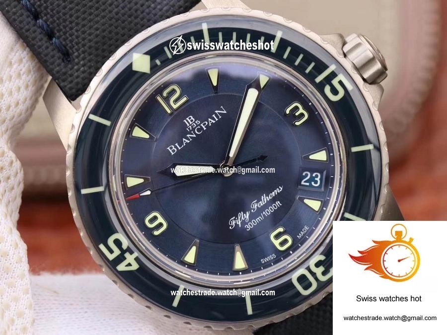 Blancpain Fifty Fathoms 5015-12B40-O52 ZF Factory Blue Dial 4