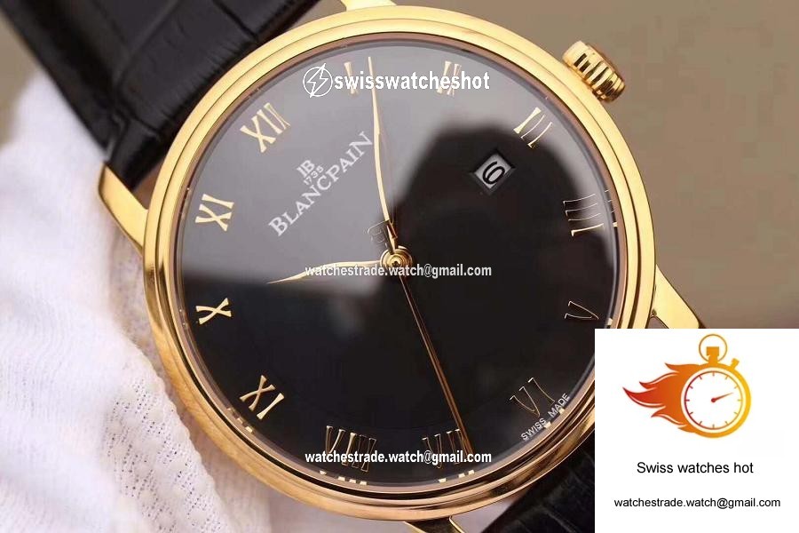 Blancpain Villeret Ultraplate 6651-1127-55B ZF Factory Black Dial 4