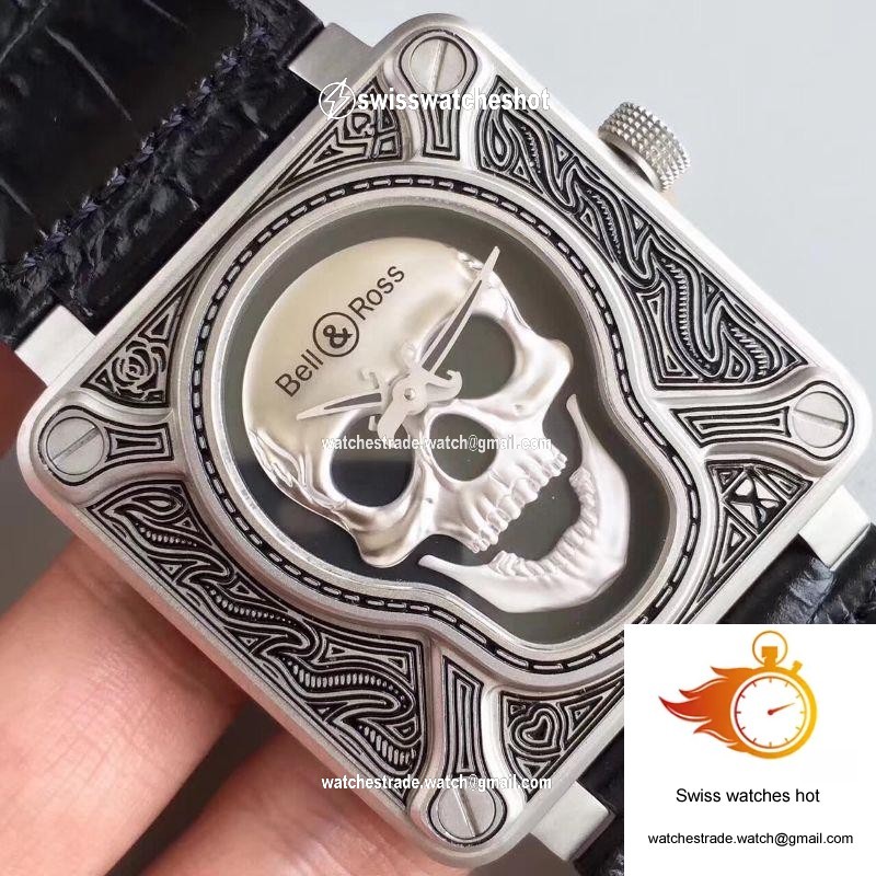 Bell & Ross BR 01 Burning Skull Black Dial 4