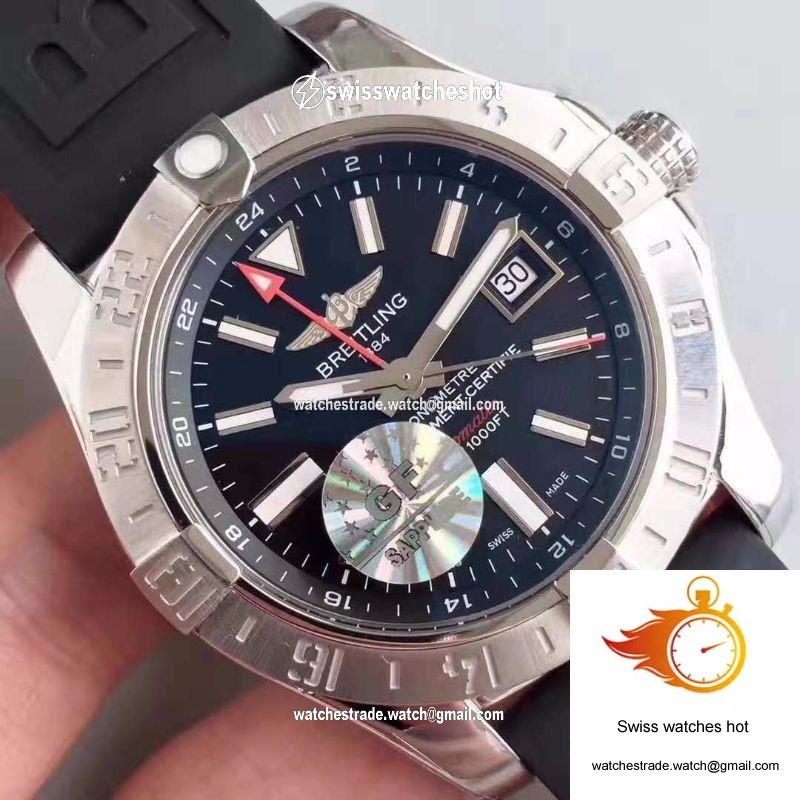 Breitling Avenger II GMT A3239011/BC35/152S GF Factory Black Dial 4