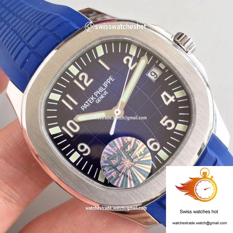 Patek Philippe Aquanaut 5168G-001 PF Factory Black-blue Dial 4