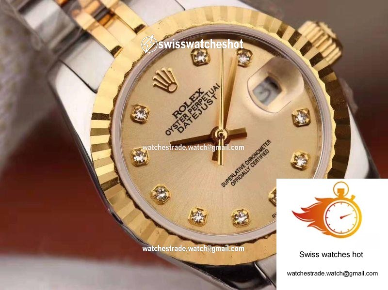 Rolex Lady Datejust 28mm 18K Gold Dial 4