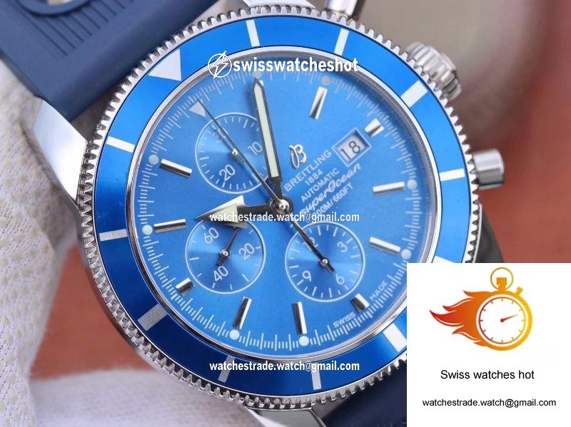 Breitling Superocean Heritage II Chronograph A1331216 OM Factory Blue Dial 4