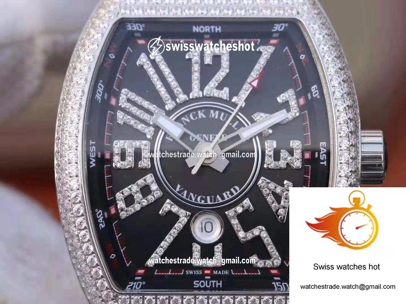 Franck Muller Vanguard V45.SC.DT.D.NBR.CD.5N.NR Black Dial 4
